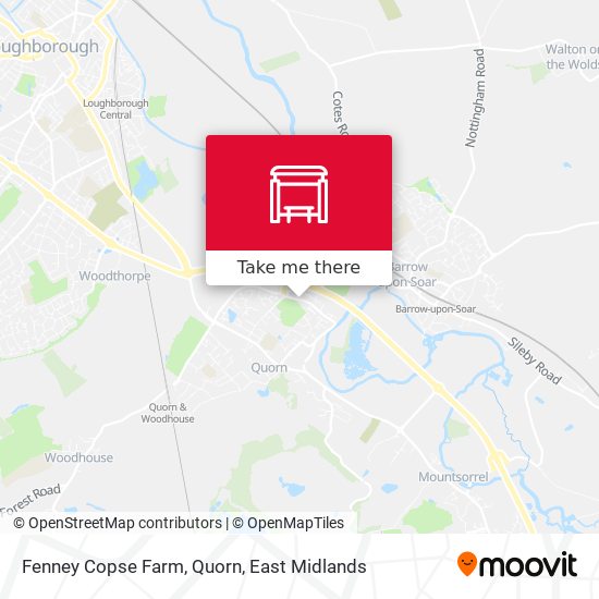 Fenney Copse Farm, Quorn map