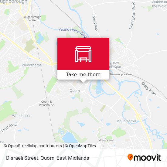 Disraeli Street, Quorn map