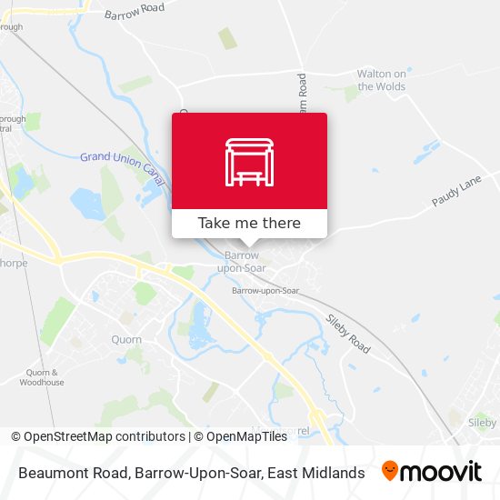 Beaumont Road, Barrow-Upon-Soar map