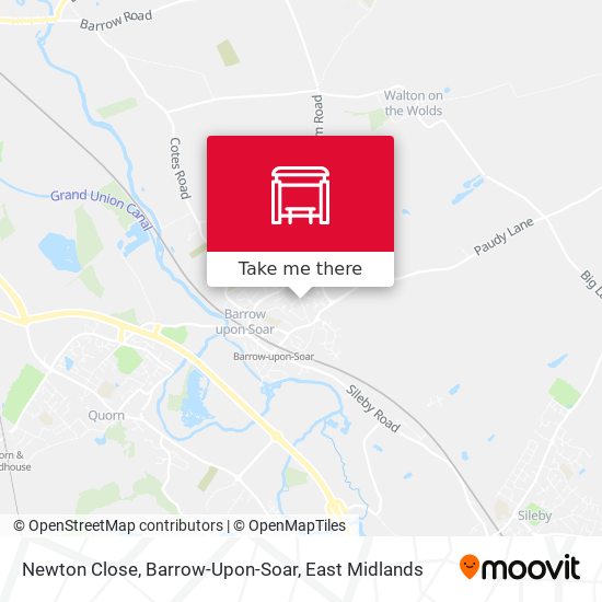 Newton Close, Barrow-Upon-Soar map