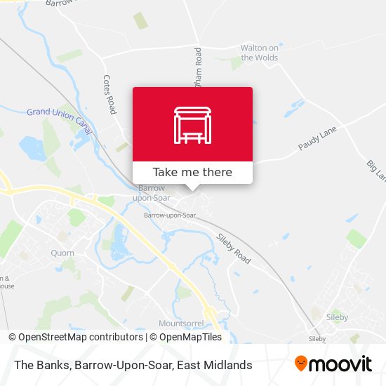 The Banks, Barrow-Upon-Soar map