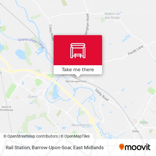Rail Station, Barrow-Upon-Soar map