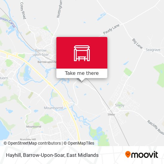 Hayhill, Barrow-Upon-Soar map