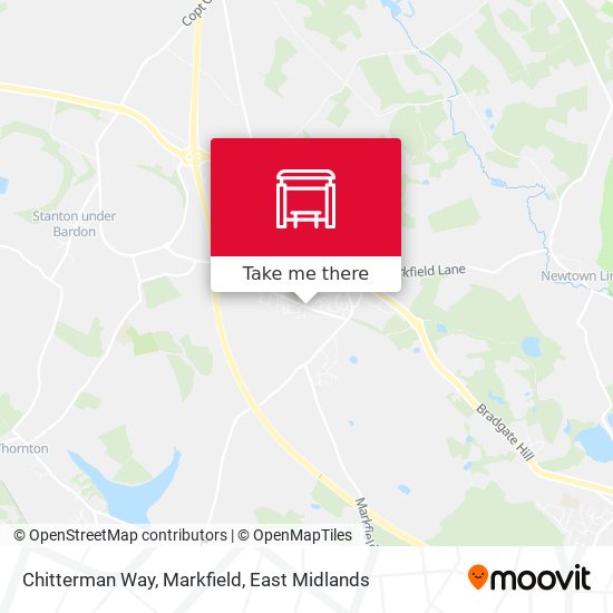 Chitterman Way, Markfield map