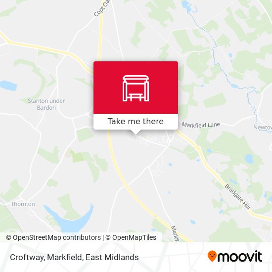 Croftway, Markfield map