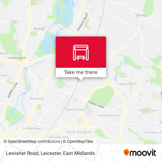 Lewisher Road, Leicester map