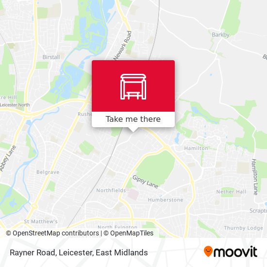 Rayner Road, Leicester map