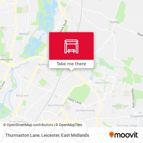 Thurmaston Lane, Leicester map