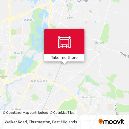 Walker Road, Thurmaston map