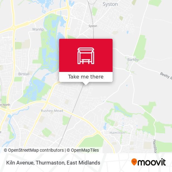 Kiln Avenue, Thurmaston map