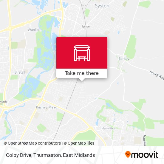 Colby Drive, Thurmaston map