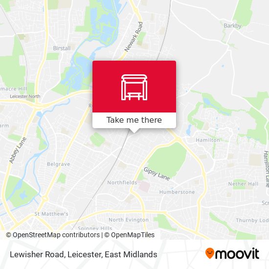 Lewisher Road, Leicester map