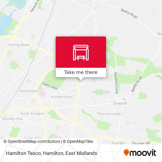 Hamilton Tesco, Hamilton map