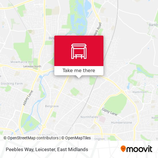 Peebles Way, Leicester map