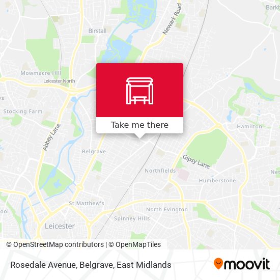 Rosedale Avenue, Belgrave map