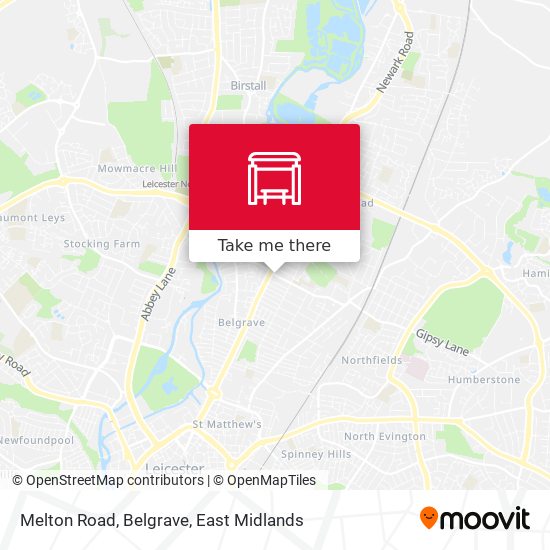 Melton Road, Belgrave map
