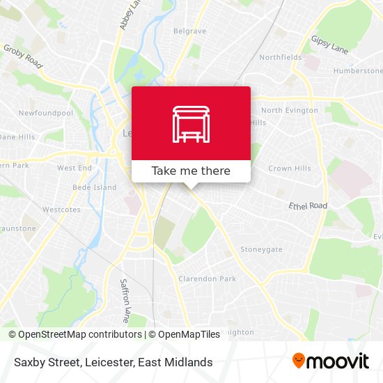 Saxby Street, Leicester map