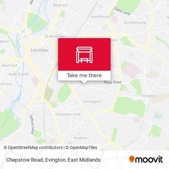 Chepstow Road, Evington map
