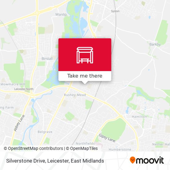Silverstone Drive, Leicester map