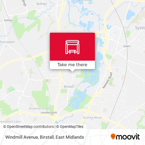 Windmill Avenue, Birstall map