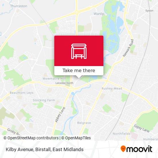 Kilby Avenue, Birstall map