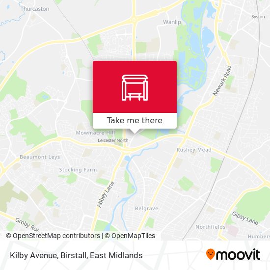 Kilby Avenue, Birstall map