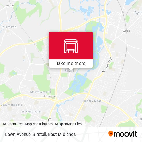 Lawn Avenue, Birstall map