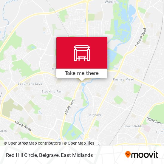 Red Hill Circle, Belgrave map