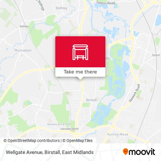 Wellgate Avenue, Birstall map