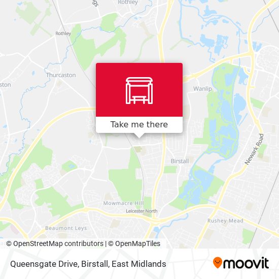 Queensgate Drive, Birstall map