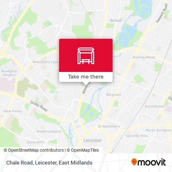 Chale Road, Leicester map