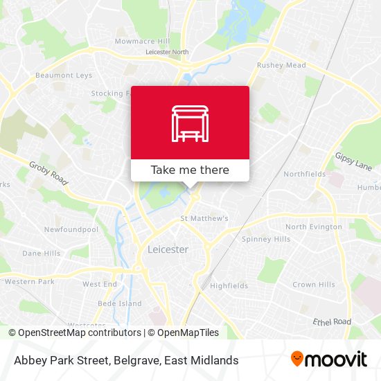 Abbey Park Street, Belgrave map