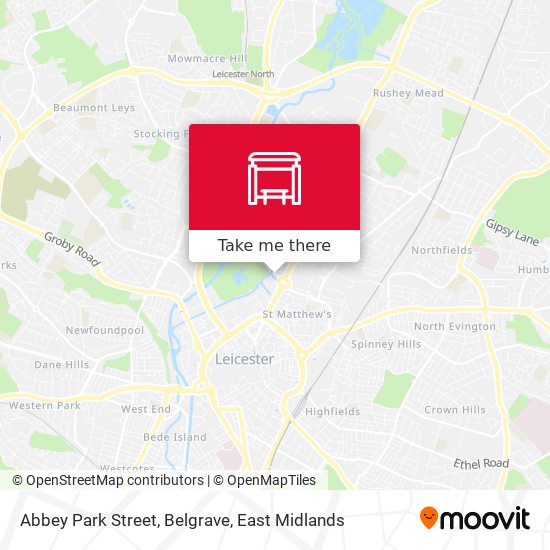 Abbey Park Street, Belgrave map