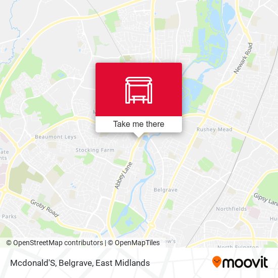 Mcdonald'S, Belgrave map