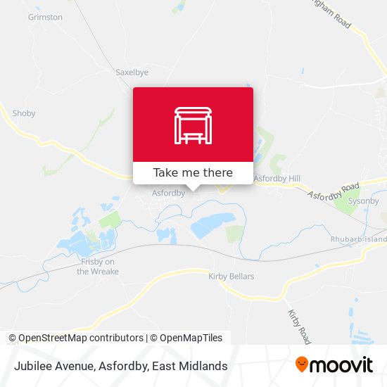 Jubilee Avenue, Asfordby map
