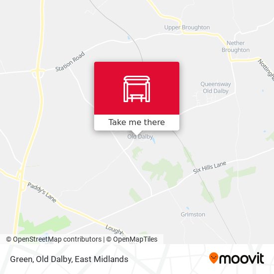Green, Old Dalby map