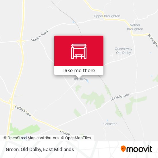 Green, Old Dalby map