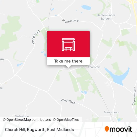 Church Hill, Bagworth map