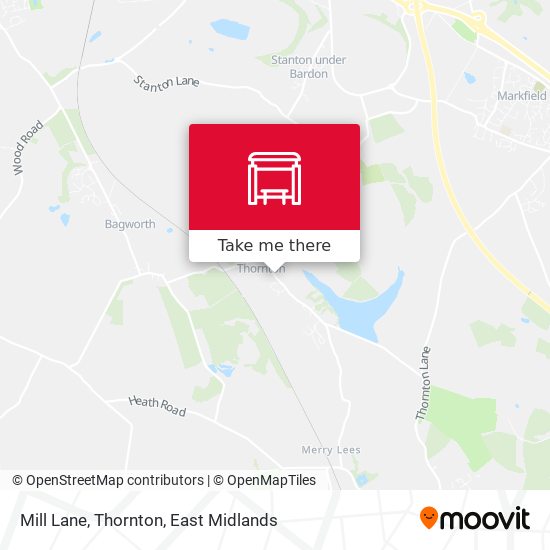 Mill Lane, Thornton map