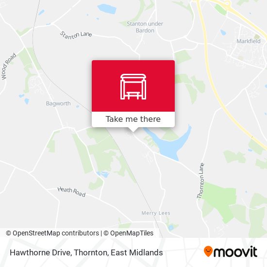 Hawthorne Drive, Thornton map
