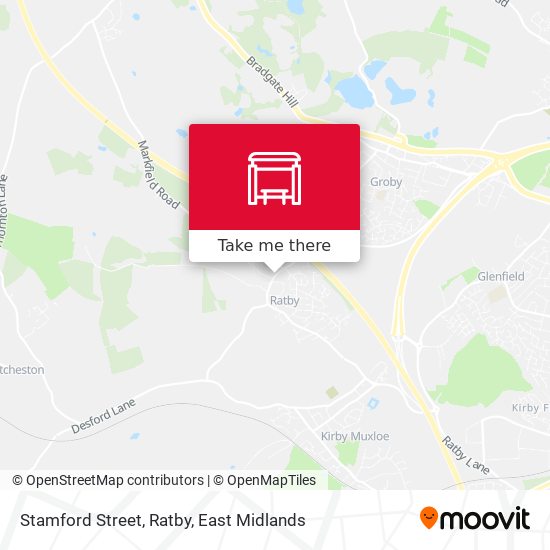 Stamford Street, Ratby map