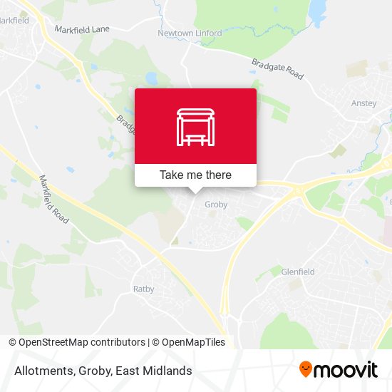 Allotments, Groby map