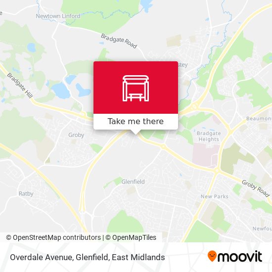 Overdale Avenue, Glenfield map