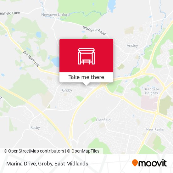 Marina Drive, Groby map