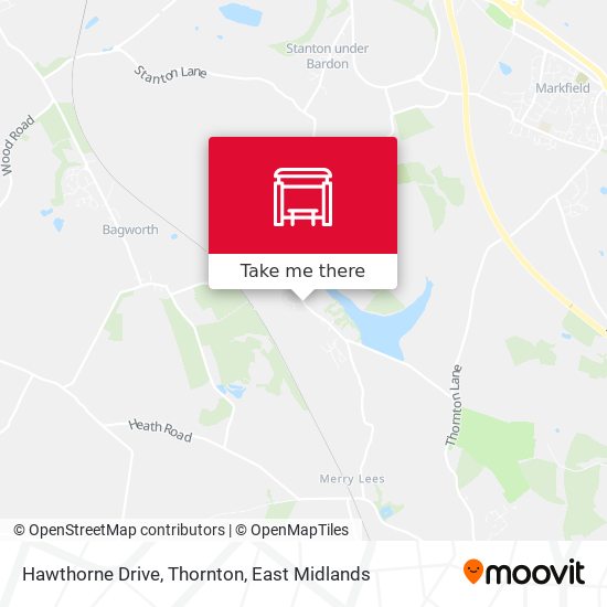 Hawthorne Drive, Thornton map