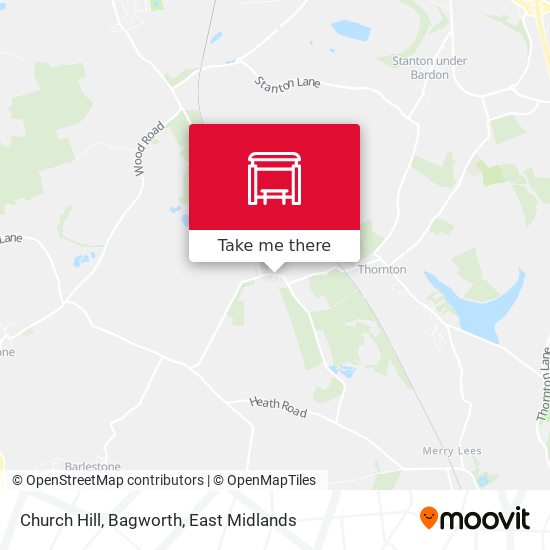 Church Hill, Bagworth map