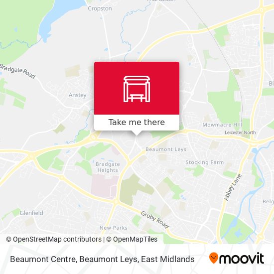 Beaumont Centre, Beaumont Leys map