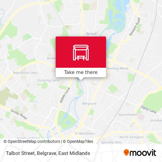 Talbot Street, Belgrave map