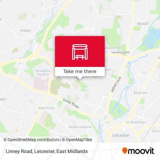 Linney Road, Leicester map