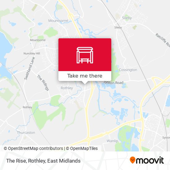 The Rise, Rothley map